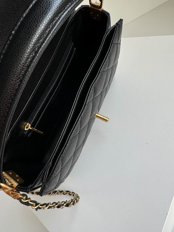 Chanel Inspired Handbags, AA+ Quality 100% Genuine Leather Classic Flap Medium Quilted Lambskin Black Gold, 25X 14X 9cm BL 3 Colour for chanel hand bag