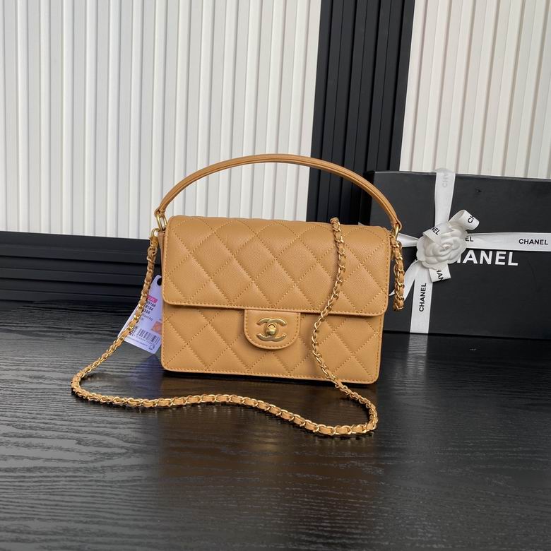 Chanel Inspired Handbags, AA+ Quality 100% Genuine Leather Classic Flap Medium Quilted Lambskin Black Gold, 25X 14X 9cm BL 3 Colour for chanel hand bag