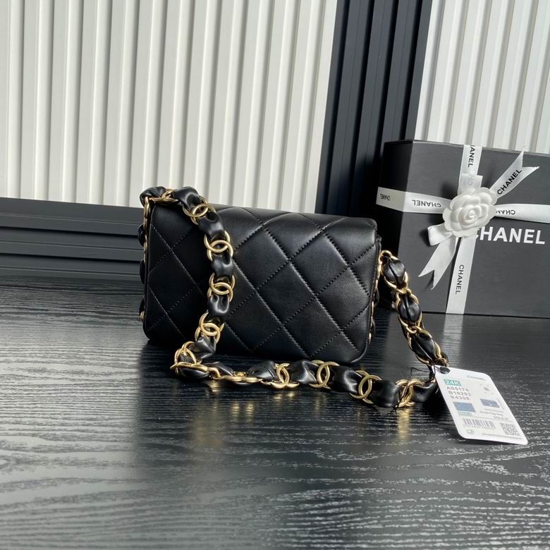 Chanel Inspired Handbags, AA+ Quality 100% Genuine Leather Classic Flap Medium Quilted Lambskin Black Gold, 18X 1 1X 5cm BL 4 Colour for chanel hand bag