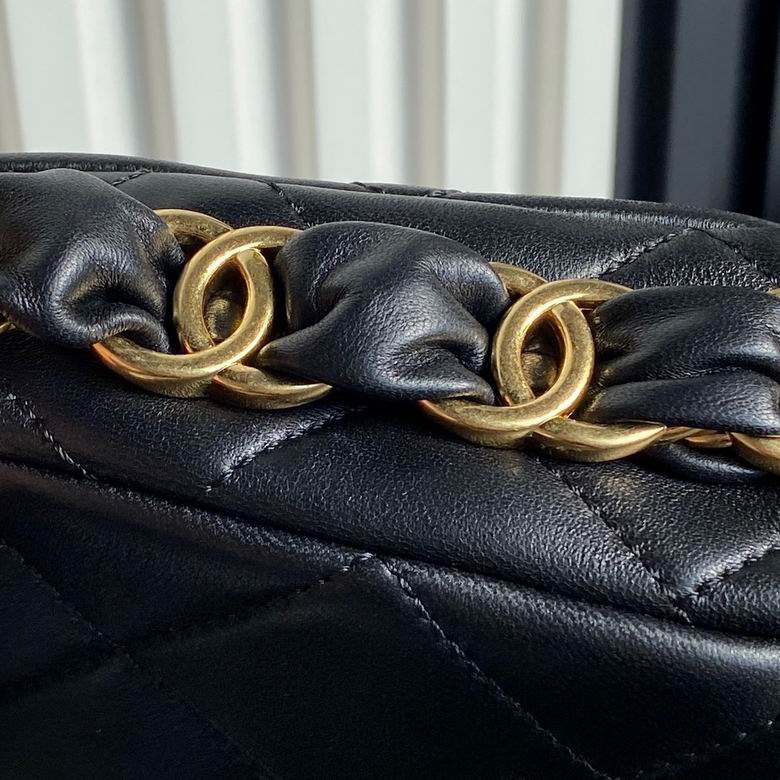 Chanel Inspired Handbags, AA+ Quality 100% Genuine Leather Classic Flap Medium Quilted Lambskin Black Gold, 18X 1 1X 5cm BL 4 Colour for chanel hand bag