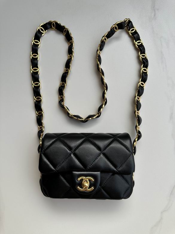 Chanel Inspired Handbags, AA+ Quality 100% Genuine Leather Classic Flap Medium Quilted Lambskin Black Gold, 18X 1 1X 5cm BL 4 Colour for chanel hand bag
