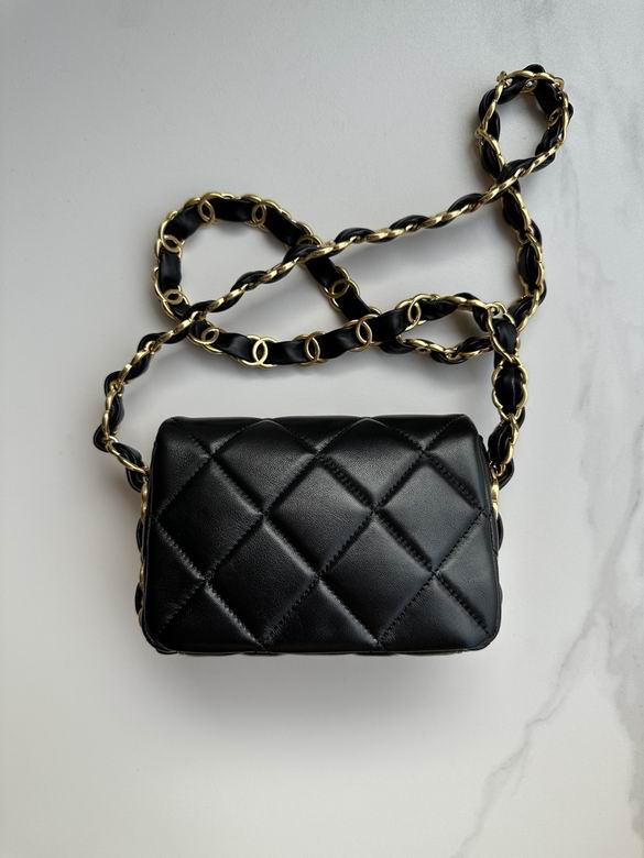 Chanel Inspired Handbags, AA+ Quality 100% Genuine Leather Classic Flap Medium Quilted Lambskin Black Gold, 18X 1 1X 5cm BL 4 Colour for chanel hand bag