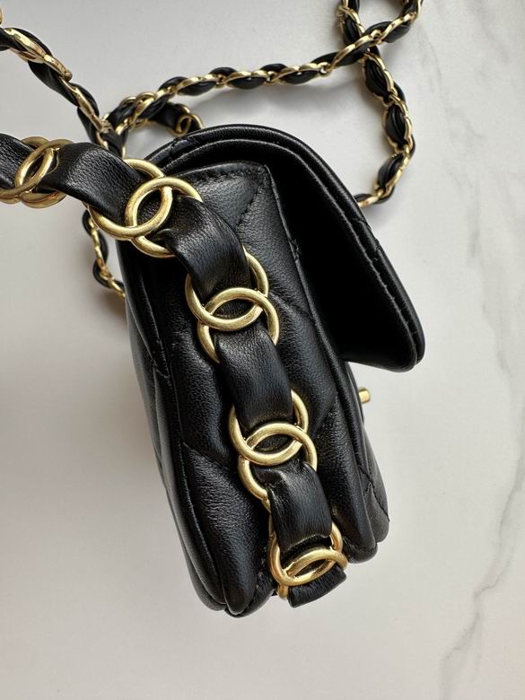 Chanel Inspired Handbags, AA+ Quality 100% Genuine Leather Classic Flap Medium Quilted Lambskin Black Gold, 18X 1 1X 5cm BL 4 Colour for chanel hand bag