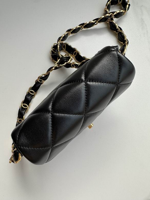Chanel Inspired Handbags, AA+ Quality 100% Genuine Leather Classic Flap Medium Quilted Lambskin Black Gold, 18X 1 1X 5cm BL 4 Colour for chanel hand bag