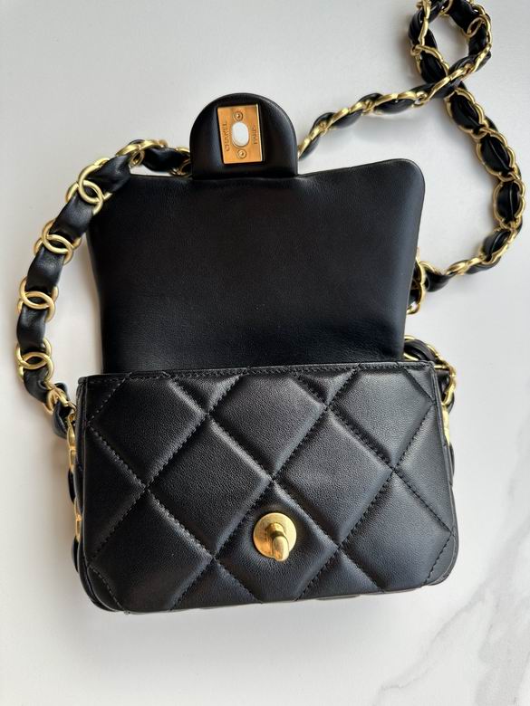 Chanel Inspired Handbags, AA+ Quality 100% Genuine Leather Classic Flap Medium Quilted Lambskin Black Gold, 18X 1 1X 5cm BL 4 Colour for chanel hand bag