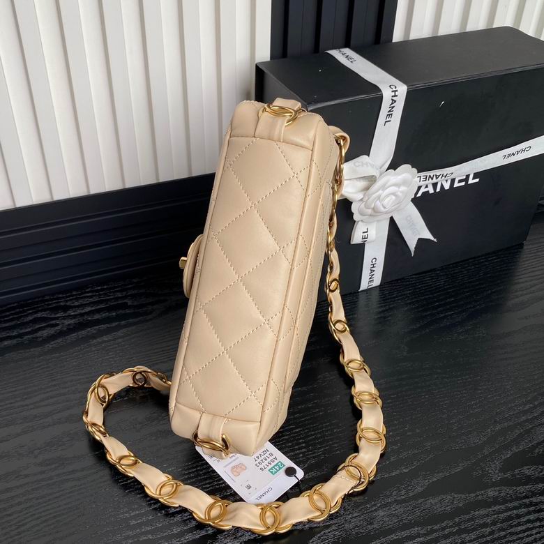 Chanel Handbags, AA+ Quality 100% Genuine Leather Classic Flap Medium Quilted Lambskin Black Gold, 18X 1 1X 5cm BL 4 Colour for chanel hand bag