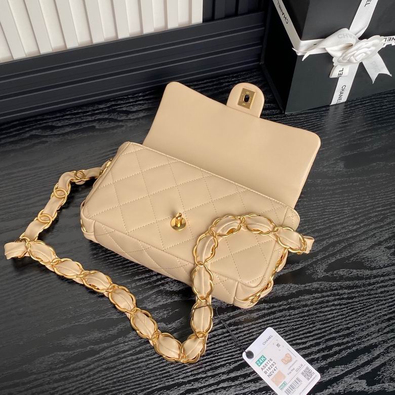 Chanel Handbags, AA+ Quality 100% Genuine Leather Classic Flap Medium Quilted Lambskin Black Gold, 18X 1 1X 5cm BL 4 Colour for chanel hand bag