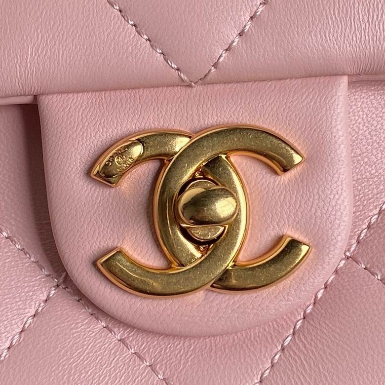 Chanel Handbags, AA+ Quality 100% Genuine Leather Classic Flap Medium Quilted Lambskin Black Gold, 18X 1 1X 5cm BL 4 Colour for chanel hand bag