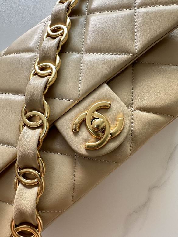 Chanel Inspired Handbags, AA+ Quality 100% Genuine Leather Classic Flap Medium Quilted Lambskin Black Gold, 18X 1 1X 5cm BL 4 Colour for chanel hand bag