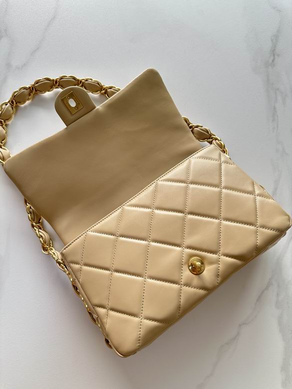 Chanel Inspired Handbags, AA+ Quality 100% Genuine Leather Classic Flap Medium Quilted Lambskin Black Gold, 18X 1 1X 5cm BL 4 Colour for chanel hand bag