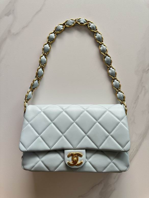 Chanel Inspired Handbags, AA+ Quality 100% Genuine Leather Classic Flap Medium Quilted Lambskin Black Gold, 18X 1 1X 5cm BL 4 Colour for chanel hand bag