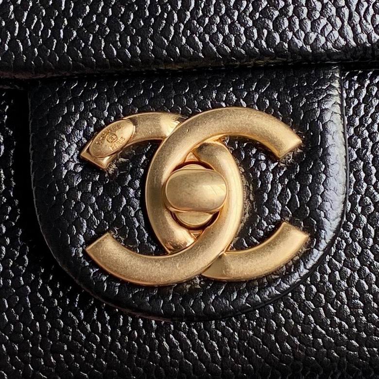 Chanel Inspired Handbags, AA+ Quality 100% Genuine Leather Classic Flap Medium Quilted Lambskin Black Gold, 18X 1 1X 5cm BL 4 Colour for chanel hand bag