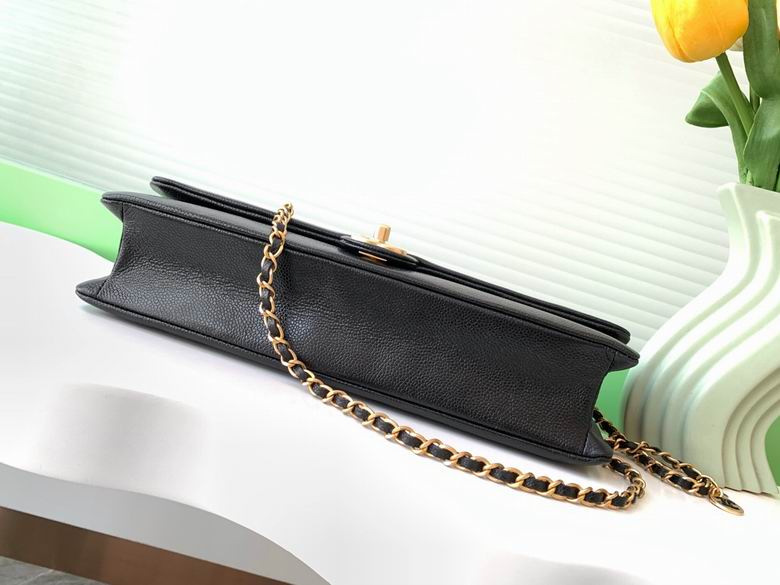 Chanel Inspired Handbags, AA+ Quality 100% Genuine Leather Classic Flap Medium Quilted Lambskin Black Gold, 18X 1 1X 5cm BL 4 Colour for chanel hand bag