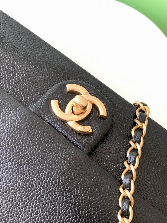 Chanel Inspired Handbags, AA+ Quality 100% Genuine Leather Classic Flap Medium Quilted Lambskin Black Gold, 18X 1 1X 5cm BL 4 Colour for chanel hand bag