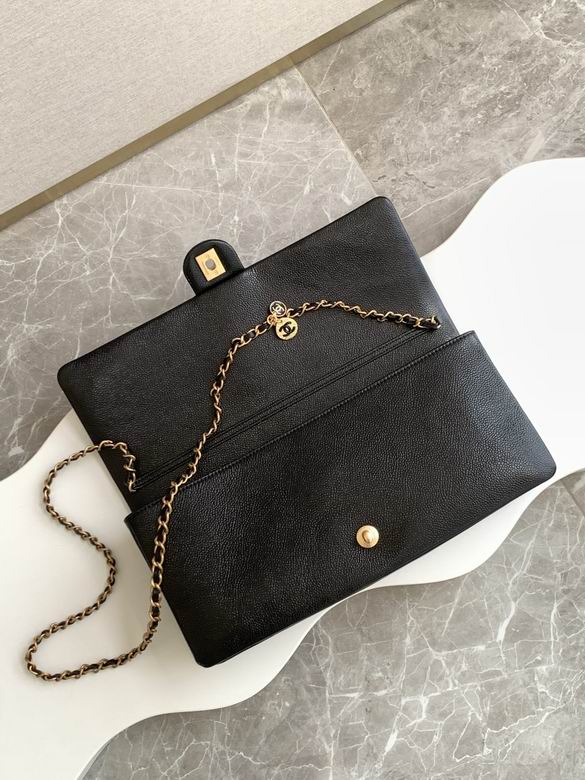 Chanel Inspired Handbags, AA+ Quality 100% Genuine Leather Classic Flap Medium Quilted Lambskin Black Gold, 18X 1 1X 5cm BL 4 Colour for chanel hand bag