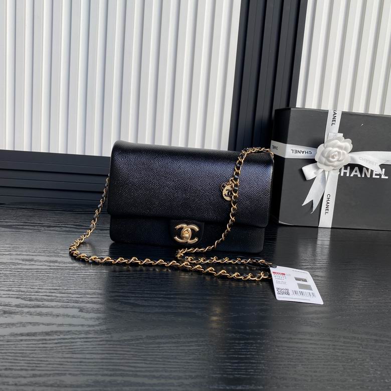 Chanel Inspired Handbags, AA+ Quality 100% Genuine Leather Classic Flap Medium Quilted Lambskin Black Gold, 18X 1 1X 5cm BL 4 Colour for chanel hand bag