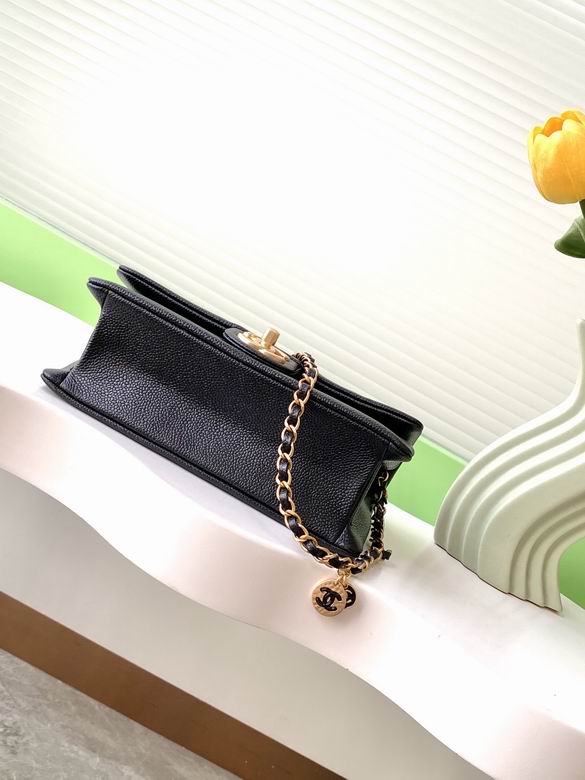 Chanel Inspired Handbags, AA+ Quality 100% Genuine Leather Classic Flap Medium Quilted Lambskin Black Gold, 18X 1 1X 5cm BL 4 Colour for chanel hand bag