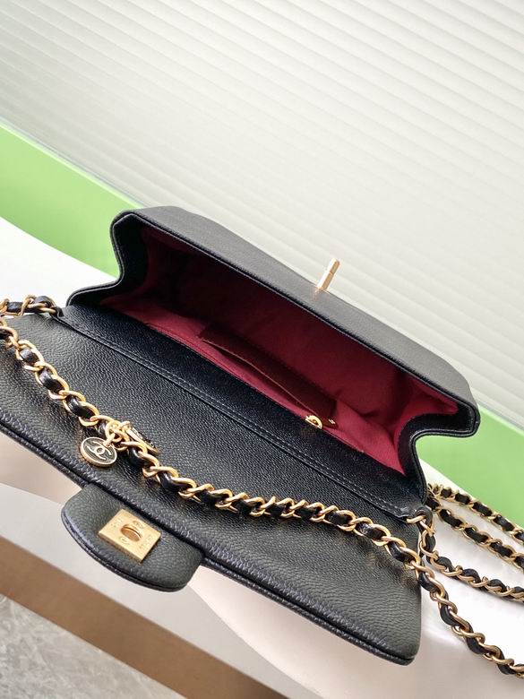 Chanel Inspired Handbags, AA+ Quality 100% Genuine Leather Classic Flap Medium Quilted Lambskin Black Gold, 18X 1 1X 5cm BL 4 Colour for chanel hand bag