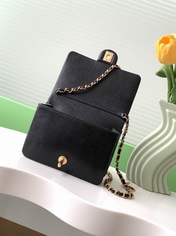 Chanel Inspired Handbags, AA+ Quality 100% Genuine Leather Classic Flap Medium Quilted Lambskin Black Gold, 18X 1 1X 5cm BL 4 Colour for chanel hand bag