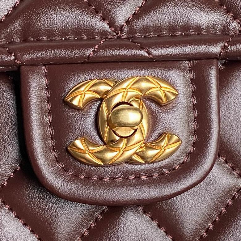 Chanel Inspired Handbags, AA+ Quality 100% Genuine Leather Classic Flap Medium Quilted Lambskin Black Gold, 25X 14X 9cm BL 3 Colour for chanel hand bag