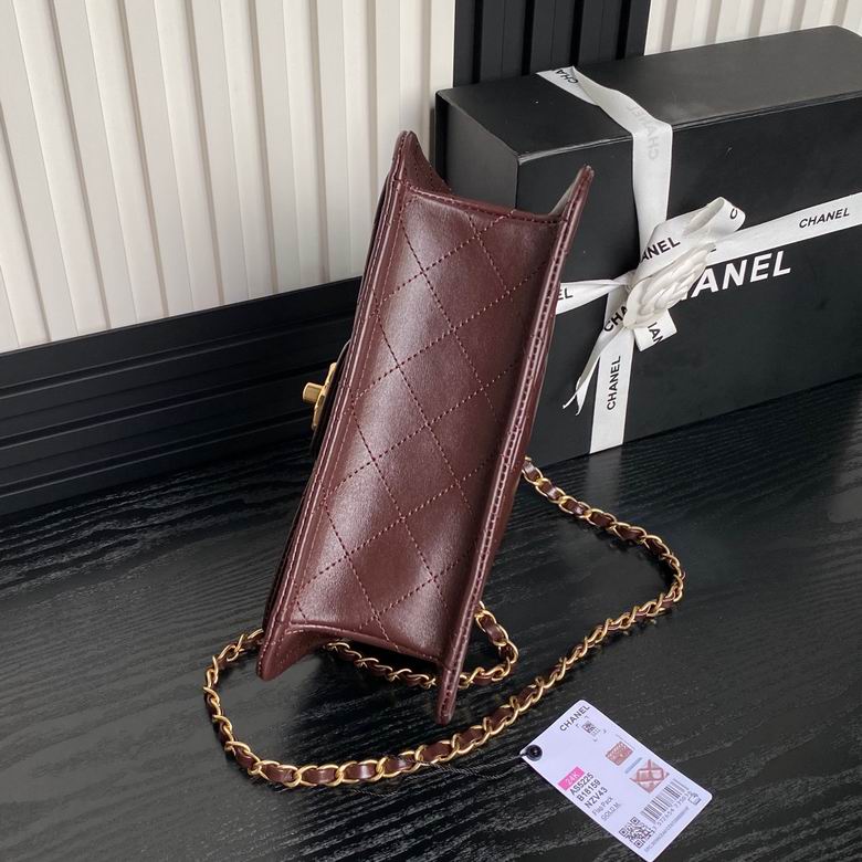 Chanel Inspired Handbags, AA+ Quality 100% Genuine Leather Classic Flap Medium Quilted Lambskin Black Gold, 25X 14X 9cm BL 3 Colour for chanel hand bag