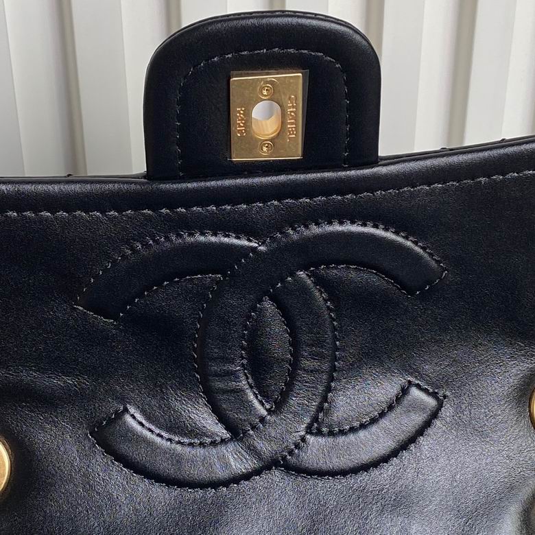 Chanel Inspired Handbags, AA+ Quality 100% Genuine Leather Classic Flap Medium Quilted Lambskin Black Gold, 25X 14X 9cm BL 3 Colour for chanel hand bag