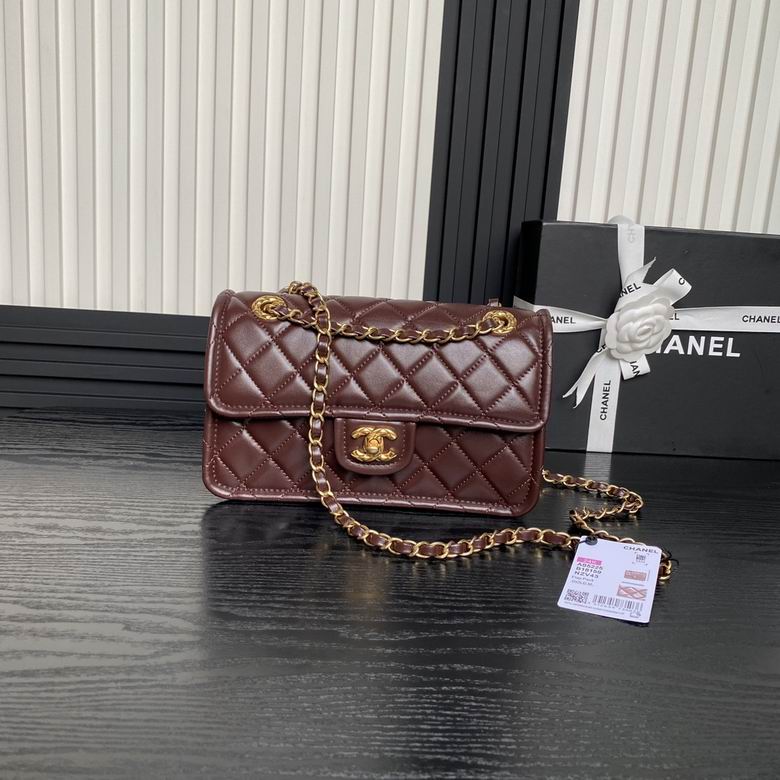Chanel Inspired Handbags, AA+ Quality 100% Genuine Leather Classic Flap Medium Quilted Lambskin Black Gold, 25X 14X 9cm BL 3 Colour for chanel hand bag