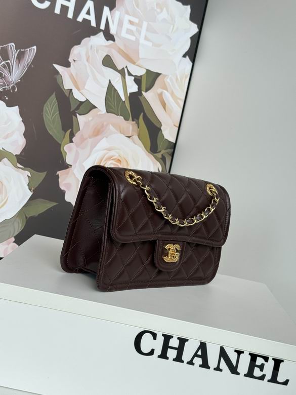 Chanel Inspired Handbags, AA+ Quality 100% Genuine Leather Classic Flap Medium Quilted Lambskin Black Gold, 25X 14X 9cm BL 3 Colour for chanel hand bag