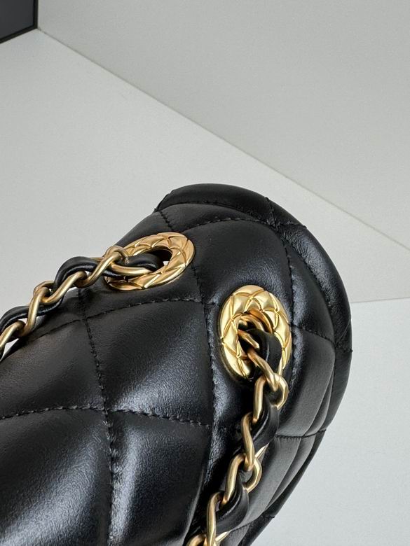 Chanel Inspired Handbags, AA+ Quality 100% Genuine Leather Classic Flap Medium Quilted Lambskin Black Gold, 25X 14X 9cm BL 3 Colour for chanel hand bag