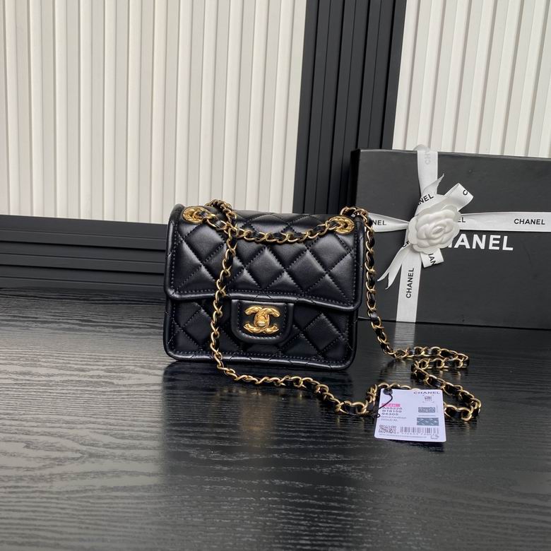 Chanel Inspired Handbags, AA+ Quality 100% Genuine Leather Classic Flap Medium Quilted Lambskin Black Gold, 25X 14X 9cm BL 3 Colour for chanel hand bag
