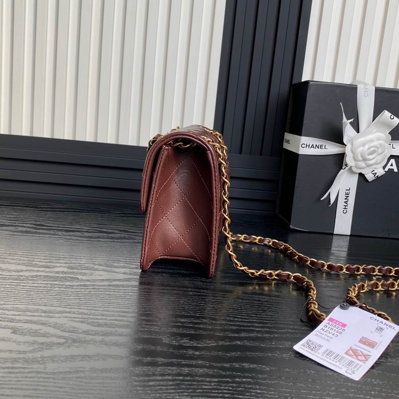 Chanel Inspired Handbags, AA+ Quality 100% Genuine Leather Classic Flap Medium Quilted Lambskin Black Gold, 25X 14X 9cm BL 3 Colour for chanel hand bag