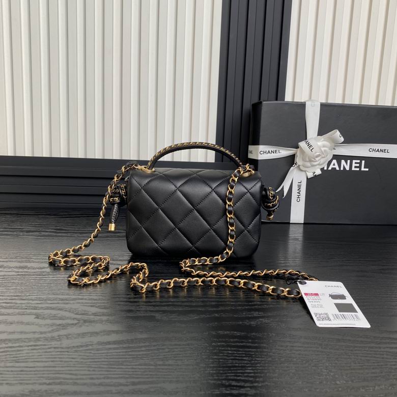 Chanel Inspired Handbags, AA+ Quality 100% Genuine Leather Classic Flap Medium Quilted Lambskin Black Gold, 25X 14X 9cm BL 3 Colour for chanel hand bag