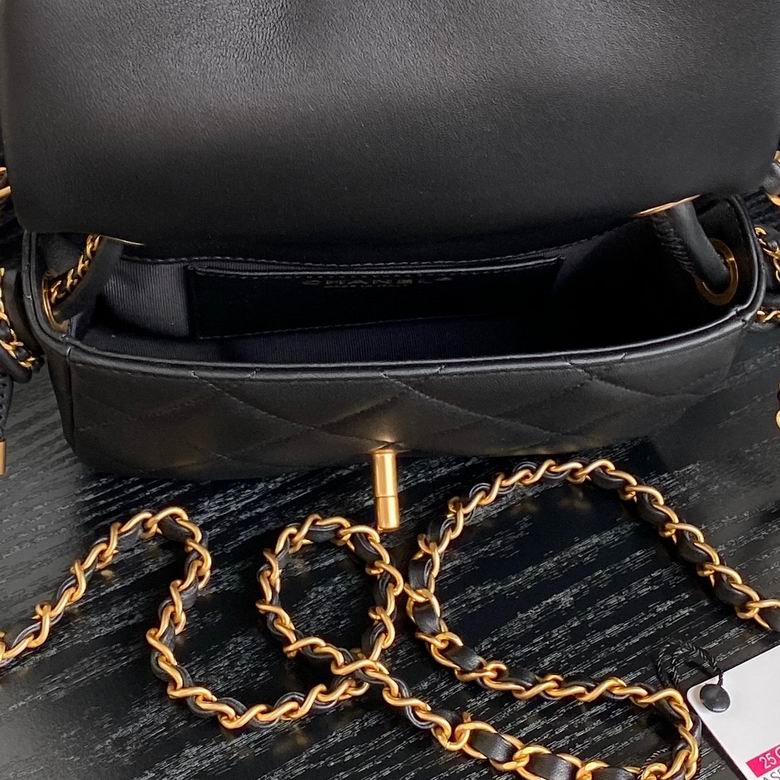 Chanel Inspired Handbags, AA+ Quality 100% Genuine Leather Classic Flap Medium Quilted Lambskin Black Gold, 25X 14X 9cm BL 3 Colour for chanel hand bag