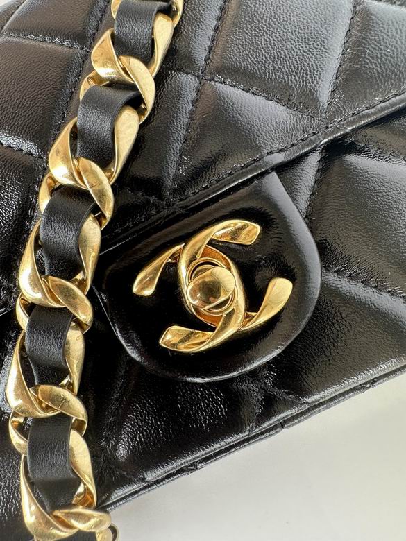Chanel Handbags, AA+ Quality 100% Genuine Leather Classic Flap Medium Quilted Lambskin Black Gold, 18X 1 1X 5cm BL 4 Colour for chanel hand bag