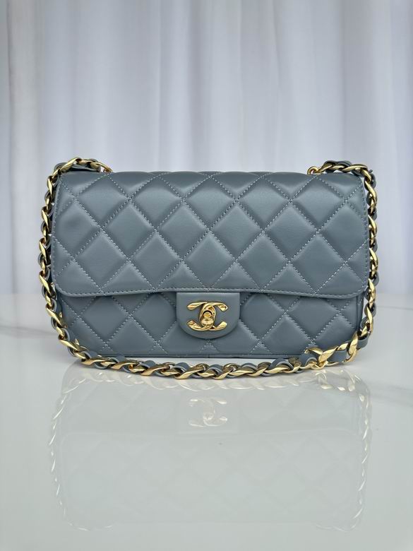 Chanel Handbags, AA+ Quality 100% Genuine Leather Classic Flap Medium Quilted Lambskin Black Gold, 18X 1 1X 5cm BL 4 Colour for chanel hand bag