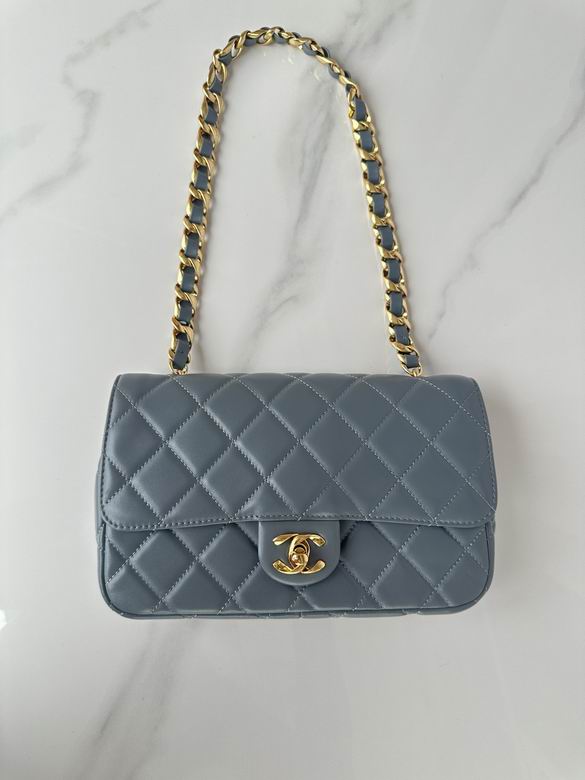 Chanel Handbags, AA+ Quality 100% Genuine Leather Classic Flap Medium Quilted Lambskin Black Gold, 18X 1 1X 5cm BL 4 Colour for chanel hand bag