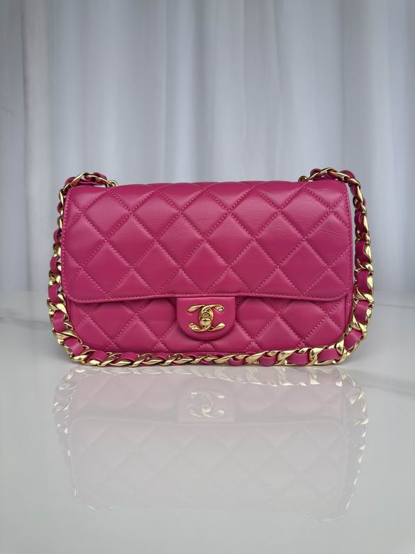 Chanel Handbags, AA+ Quality 100% Genuine Leather Classic Flap Medium Quilted Lambskin Black Gold, 18X 1 1X 5cm BL 4 Colour for chanel hand bag