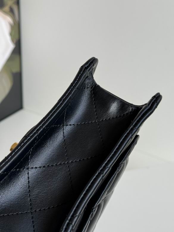 Chanel Inspired Handbags, AA+ Quality 100% Genuine Leather Classic Flap Medium Quilted Lambskin Black Gold, 25X 14X 9cm BL 3 Colour for chanel hand bag