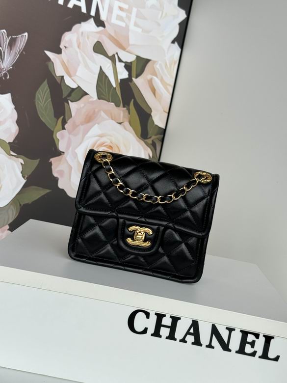 Chanel Inspired Handbags, AA+ Quality 100% Genuine Leather Classic Flap Medium Quilted Lambskin Black Gold, 25X 14X 9cm BL 3 Colour for chanel hand bag