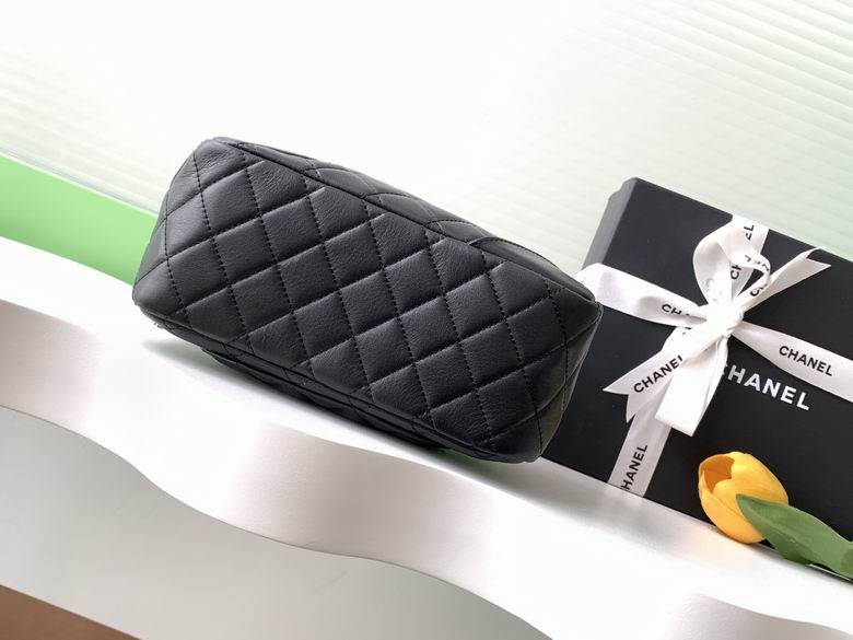 Chanel Inspired Handbags, AA+ Quality 100% Genuine Leather Classic Flap Medium Quilted Lambskin Black Gold, 18X 1 1X 5cm BL 4 Colour for chanel hand bag