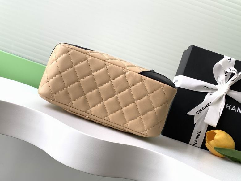 Chanel Inspired Handbags, AA+ Quality 100% Genuine Leather Classic Flap Medium Quilted Lambskin Black Gold, 18X 1 1X 5cm BL 4 Colour for chanel hand bag