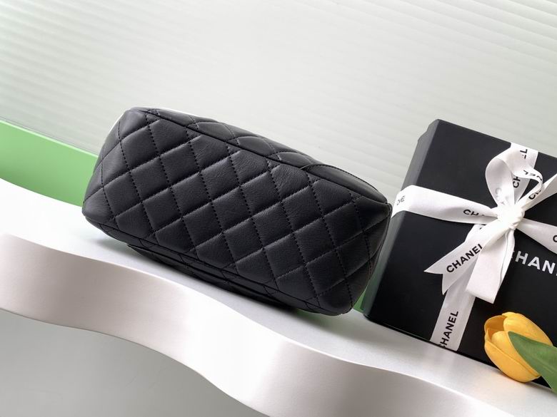 Chanel Inspired Handbags, AA+ Quality 100% Genuine Leather Classic Flap Medium Quilted Lambskin Black Gold, 18X 1 1X 5cm BL 4 Colour for chanel hand bag