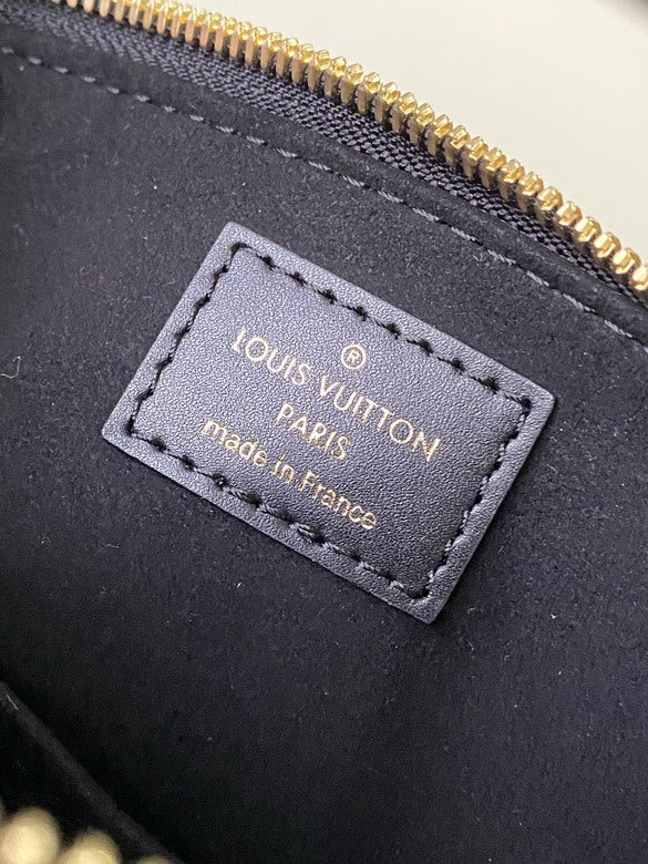 Louis Vuitton Inspired Handbags, AA+ Quality 100% Genuine Leather Classic Flap Medium Quilted Lambskin Black Gold, 18X 1 1X 5cm BL 4 Colour