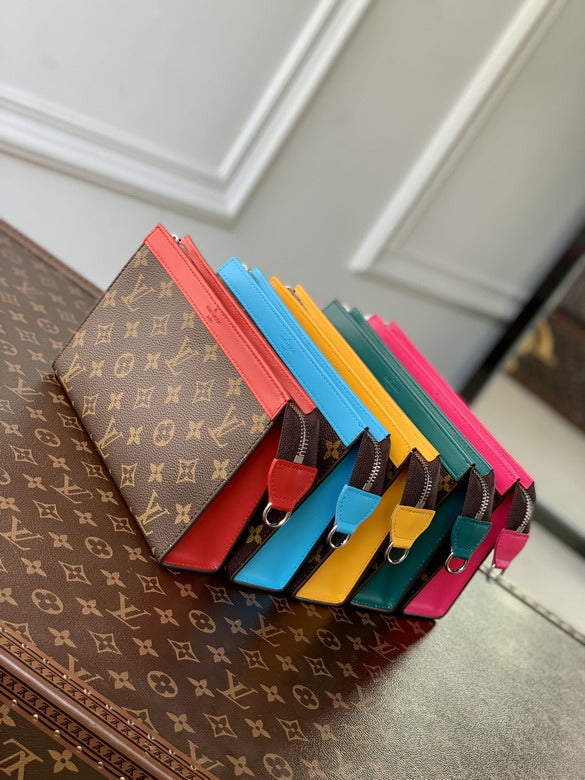 Louis vuitton Inspired Handbags, AA+ Quality 100% Genuine Leather Classic Flap Medium Quilted Lambskin Black Gold, 18X 1 1X 5cm BL 4 Colour