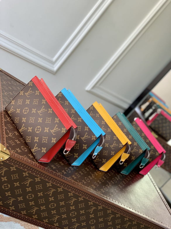 Louis vuitton Inspired Handbags, AA+ Quality 100% Genuine Leather Classic Flap Medium Quilted Lambskin Black Gold, 18X 1 1X 5cm BL 4 Colour