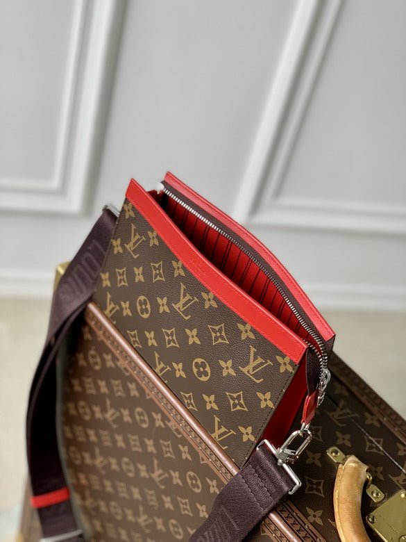 Louis vuitton Inspired Handbags, AA+ Quality 100% Genuine Leather Classic Flap Medium Quilted Lambskin Black Gold, 18X 1 1X 5cm BL 4 Colour