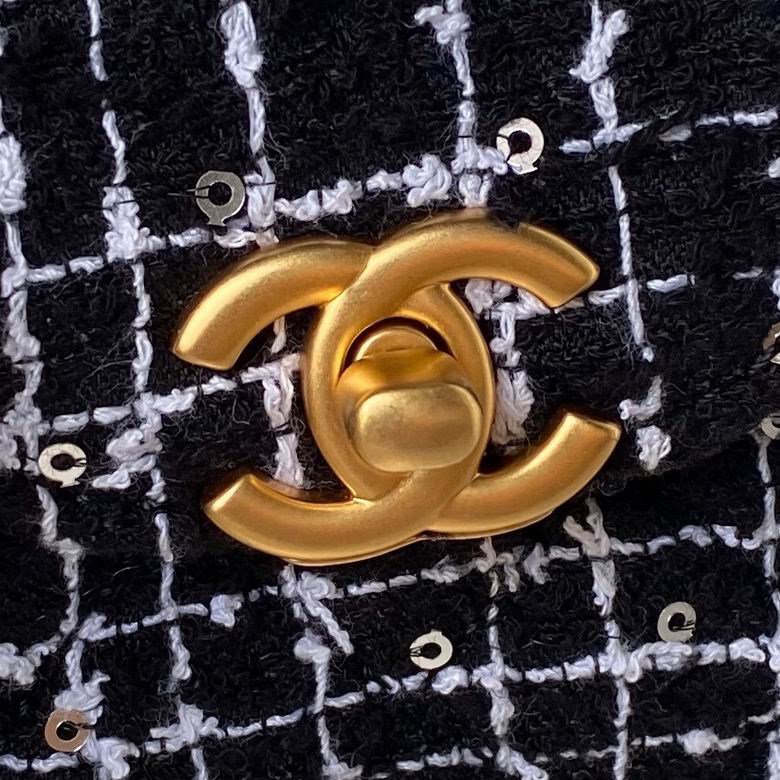 Chanel Inspired Handbags, AA+ Quality 100% Genuine Leather Classic Flap Medium Quilted Lambskin Black Gold, 12cm BL 1 Colour for chanel hand bag