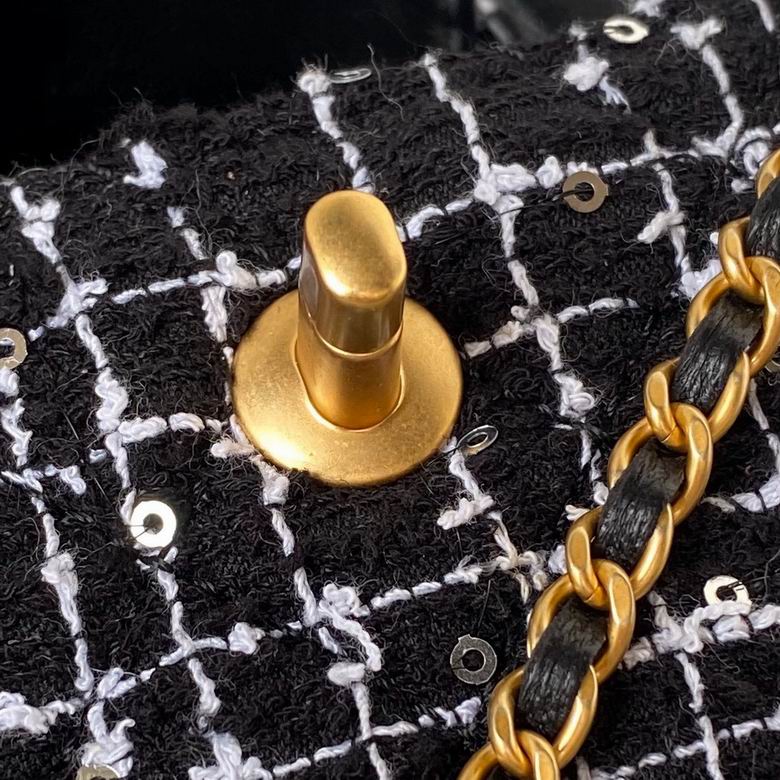Chanel Inspired Handbags, AA+ Quality 100% Genuine Leather Classic Flap Medium Quilted Lambskin Black Gold, 12cm BL 1 Colour for chanel hand bag