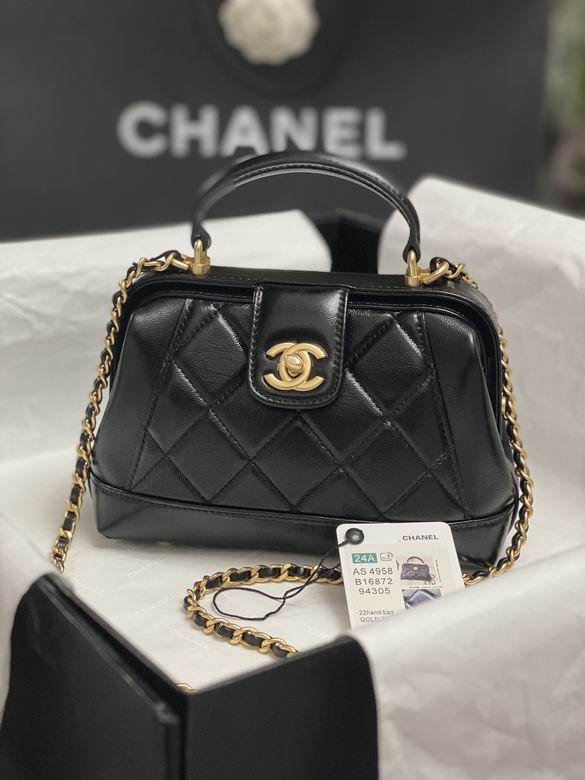 Chanel Inspired Handbags, AA+ Quality 100% Genuine Leather Classic Flap Medium Quilted Lambskin Black Gold, 18X 1 1X 5cm BL 4 Colour for chanel hand bag