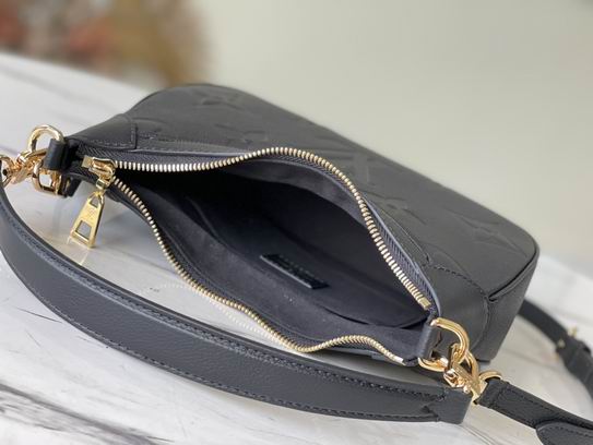 Louis vuitton Inspired Handbags, AA+ Quality 100% Genuine Leather Classic Flap Medium Quilted Lambskin Black Gold, 18X 1 1X 5cm BL 4 Colour